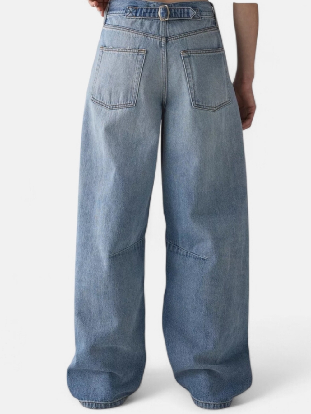 BDG Logan Buckle Baggy Barrel Jean, size 24 - Picture 3 of 16
